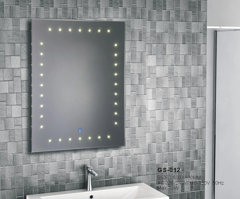 Modern Float Wall Decorative Bathroom LED Laminated Furniture Smart Glass